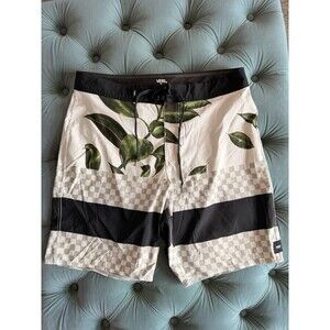 Vans Mens Off The Wall Voyage Trunk Board Shorts Gray Men Size 32